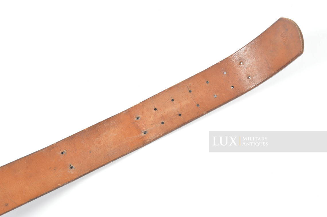 German late-war leather belt, RBNr « 0/0378/0007 » - photo 13