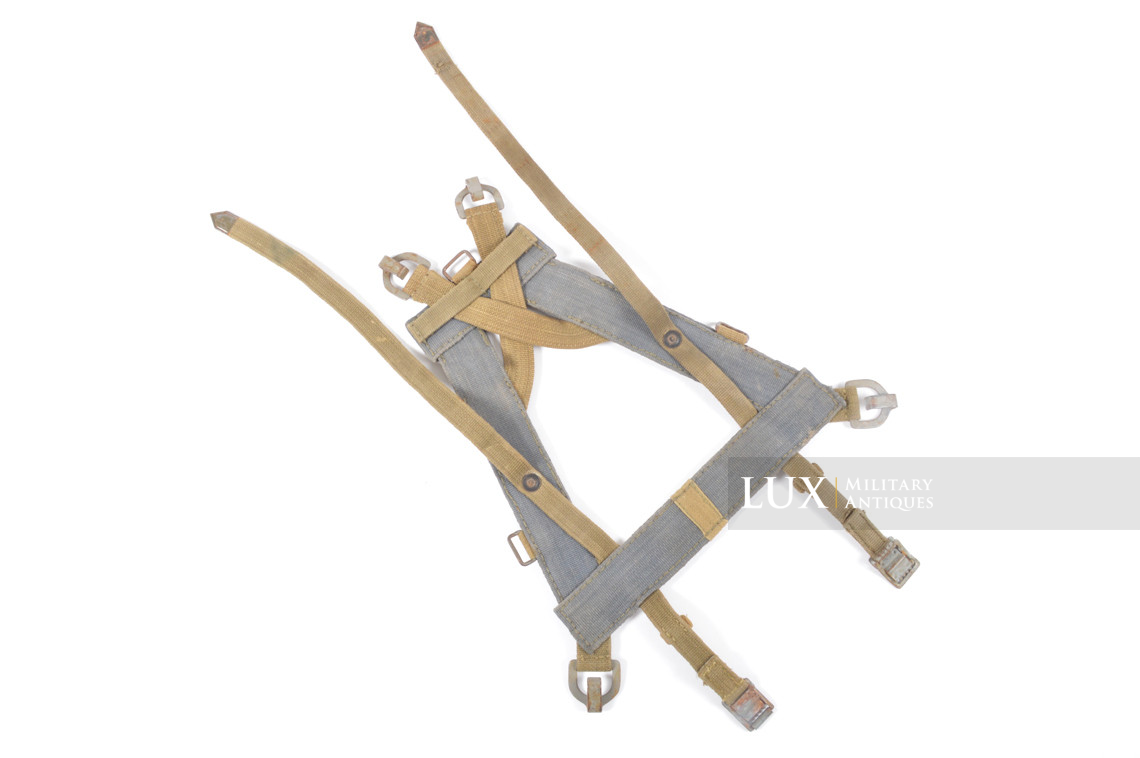 Rare paquetage d'assaut Luftwaffe tropical en web bleu, « Sturmgepack » - photo 16