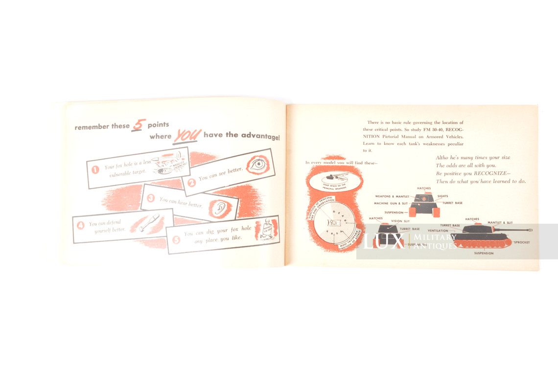 Rare brochure US ARMY sur les chasseurs de chars - photo 13