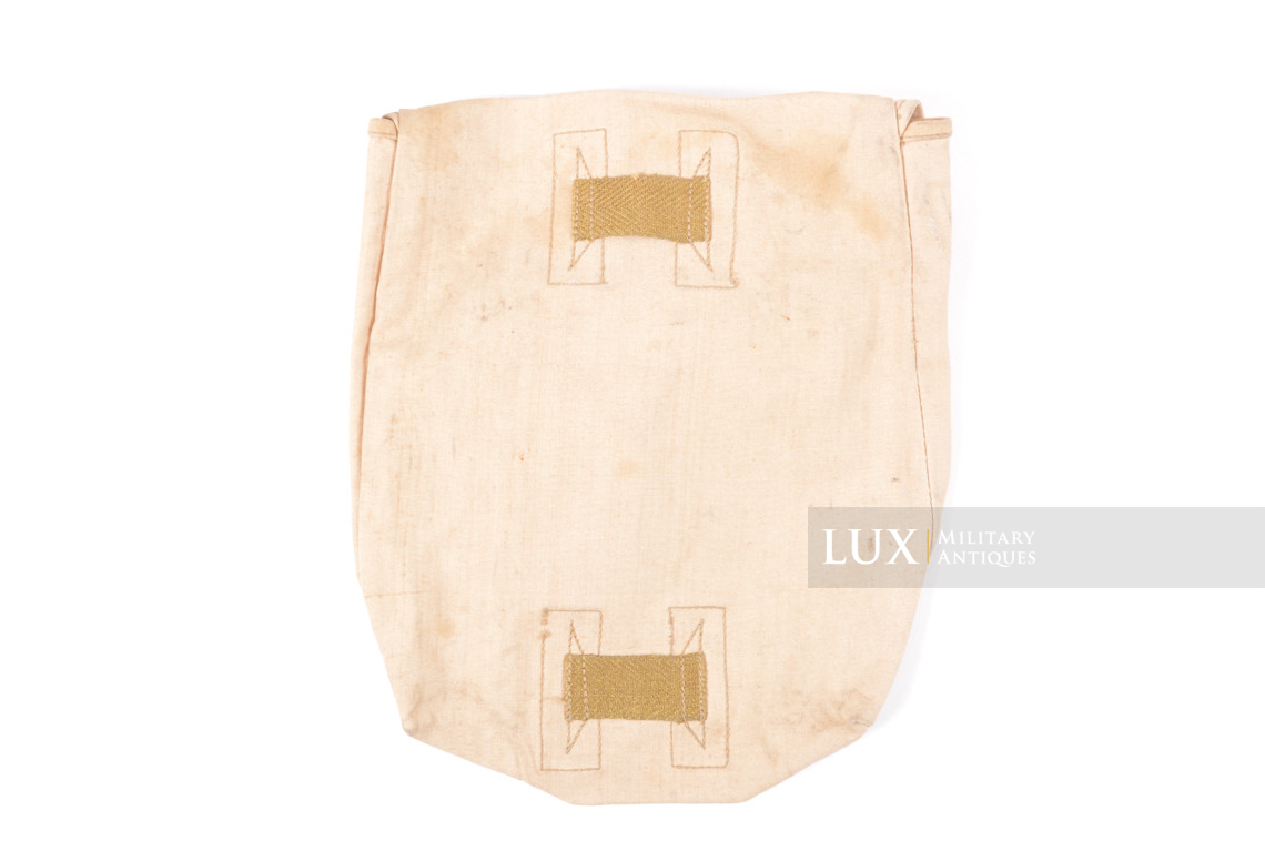 German tropical anti-gas cape pouch in tan rubberized material - photo 7