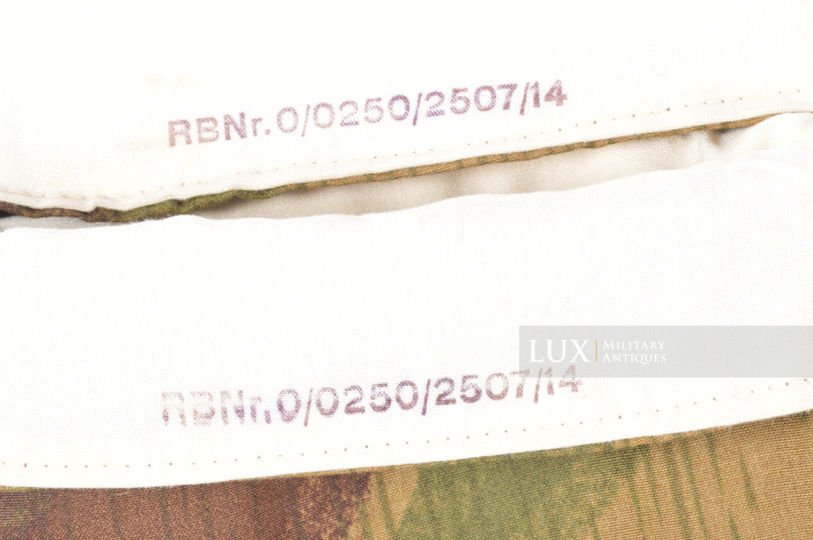 Unissued German Heer / Luftwaffe tan / water pattern reversible to white winter camouflage gloves, « RBNr  » - photo 10
