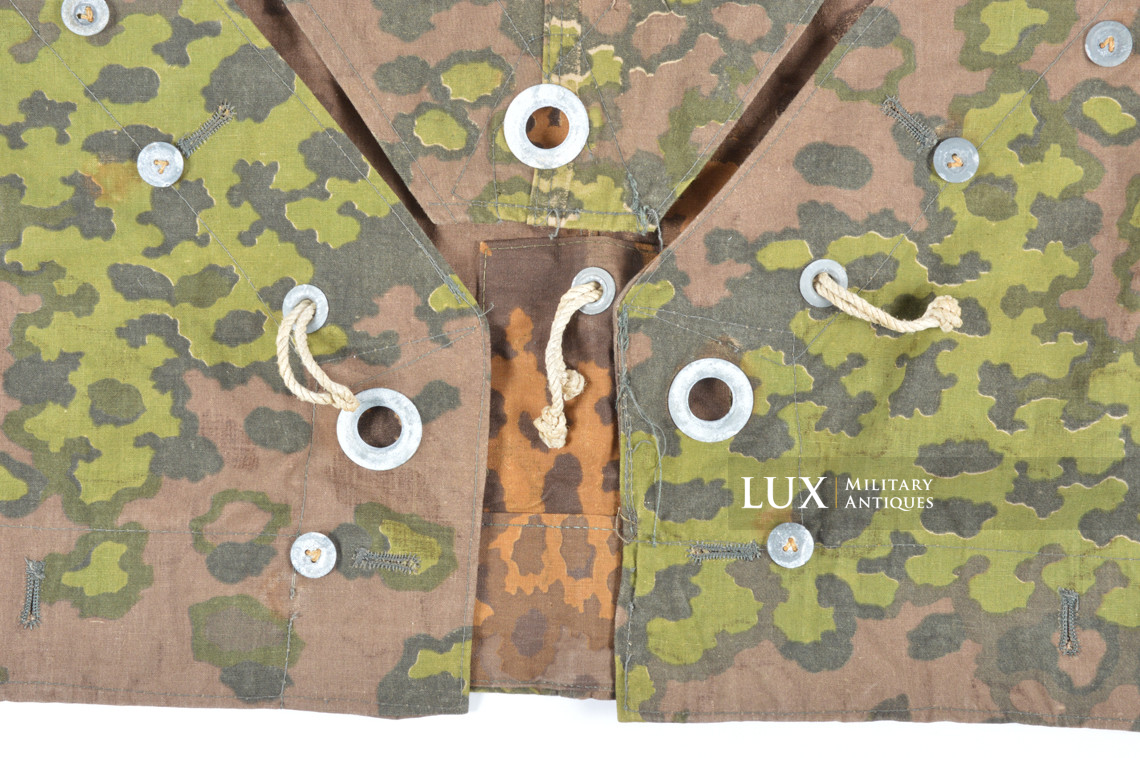 Toile de tente Waffen-SS fin de guerre en quatre parties, état neuf, « feuille de chêne » - photo 7
