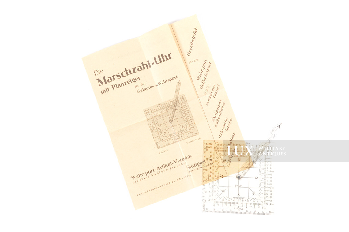 German map reading instrument, « Die Marschzahl-Uhr »  - photo 4