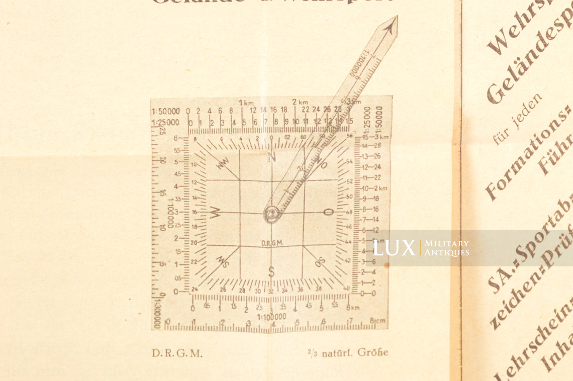 German map reading instrument, « Die Marschzahl-Uhr »  - photo 9