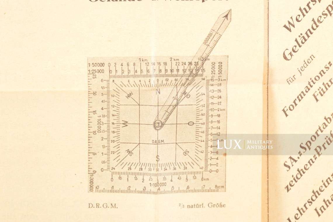 Instrument de mesure de distance sur carte, « Die Marschzahl-Uhr »  - photo 9