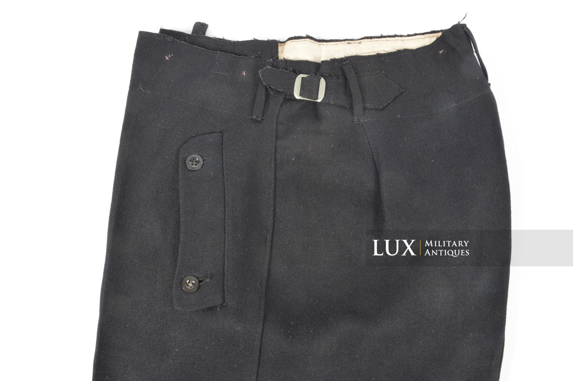 Rare pantalon Waffen-SS noir Panzer - Lux Military Antiques - photo 8