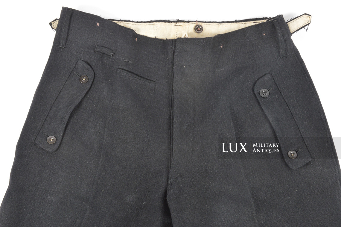 Rare Waffen-SS issue black Panzer trousers - photo 21