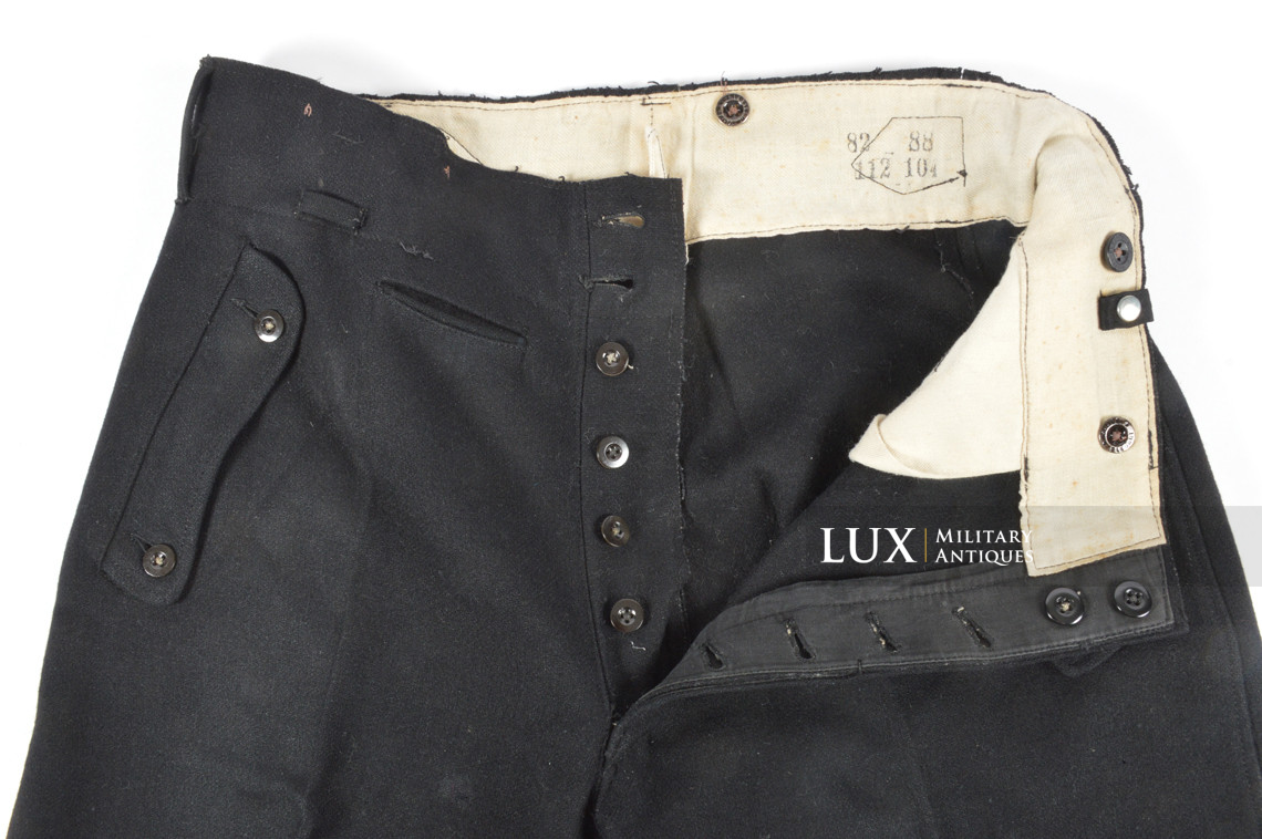 Rare pantalon Waffen-SS noir Panzer - Lux Military Antiques - photo 36