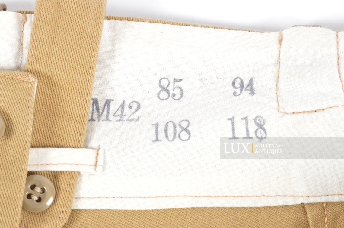 Choice unissued Waffen-SS tropical service tunic and trousers, « depot piece » - photo 57