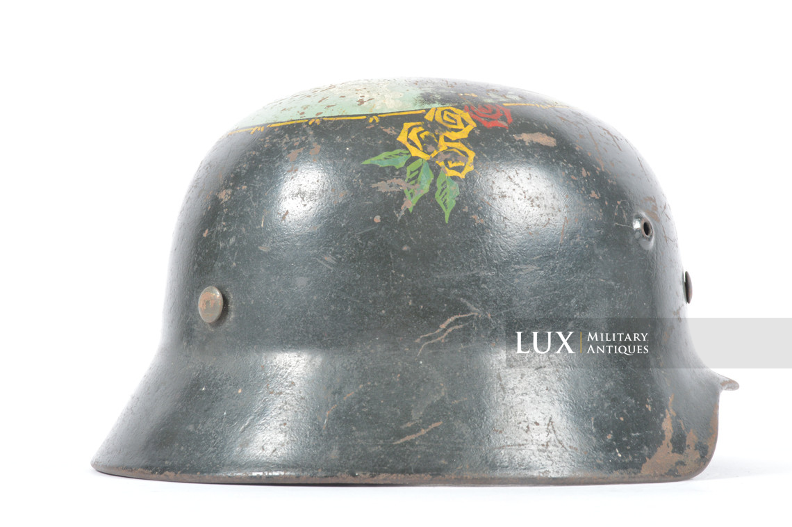 Casque M40 Heer décoré par un GI’s, « Normandy 1944 » - photo 13