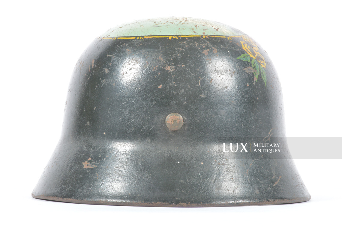 Casque M40 Heer décoré par un GI’s, « Normandy 1944 » - photo 14