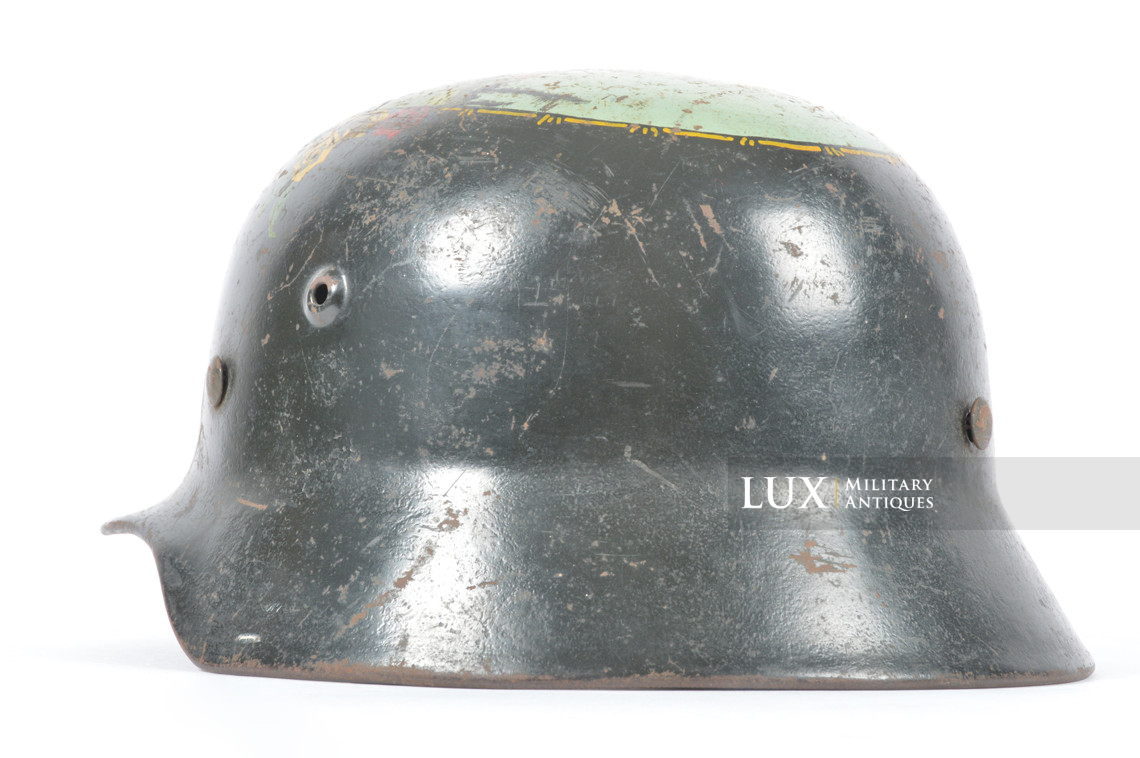 Casque M40 Heer décoré par un GI’s, « Normandy 1944 » - photo 15