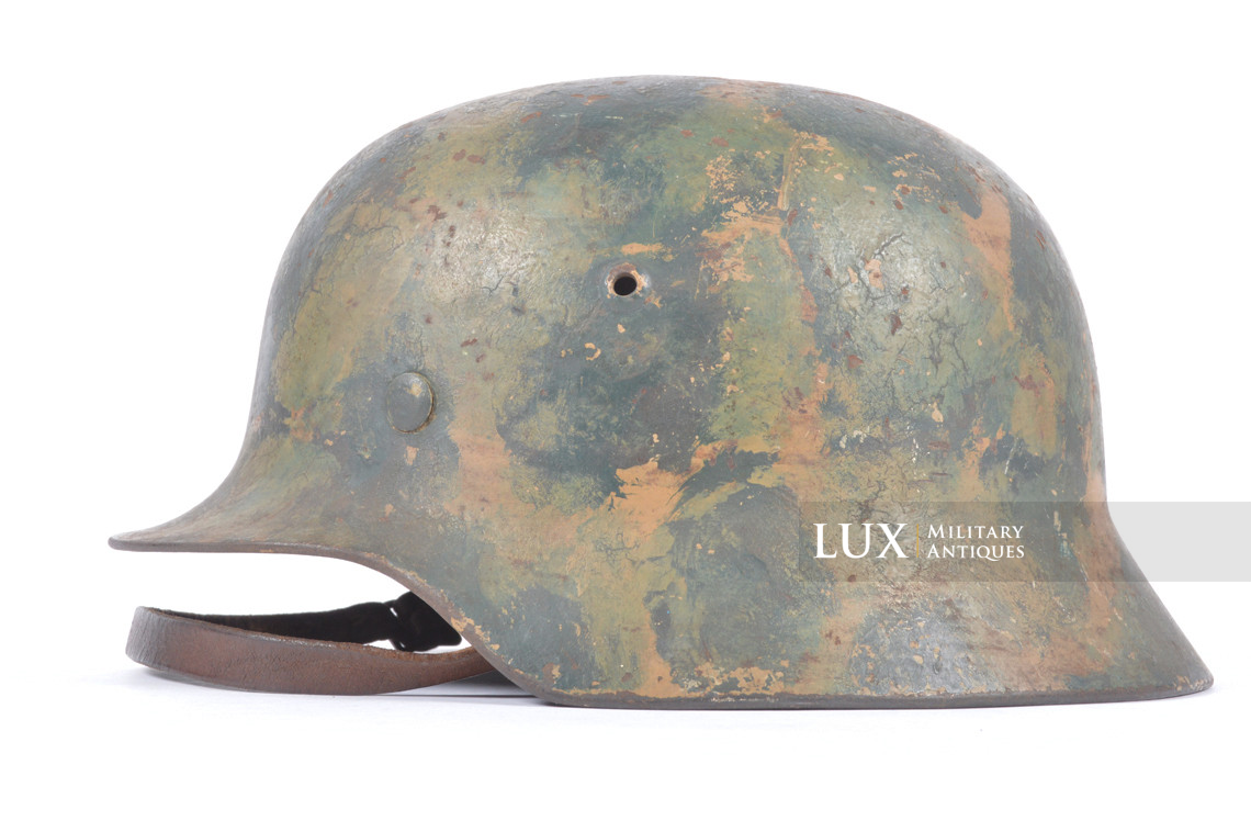 Casque M35 Luftwaffe camouflé trois tons atypique, « SE64 » - photo 4