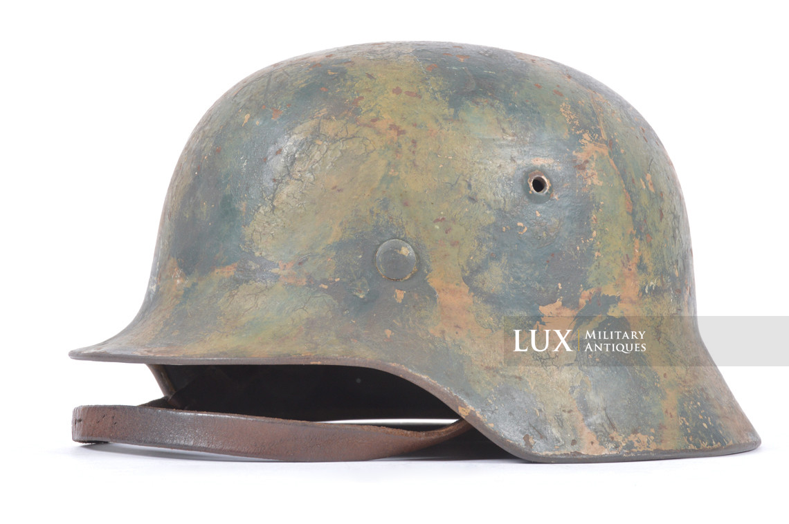 Casque M35 Luftwaffe camouflé trois tons atypique, « SE64 » - photo 8