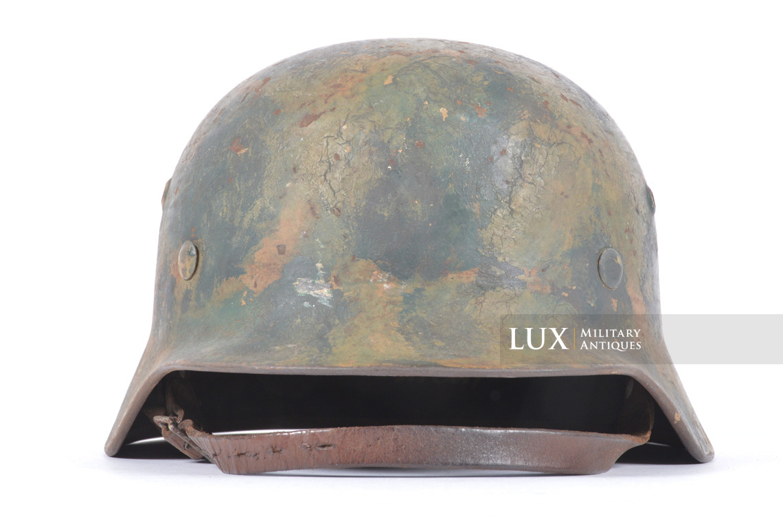 Casque M35 Luftwaffe camouflé trois tons atypique, « SE64 » - photo 8