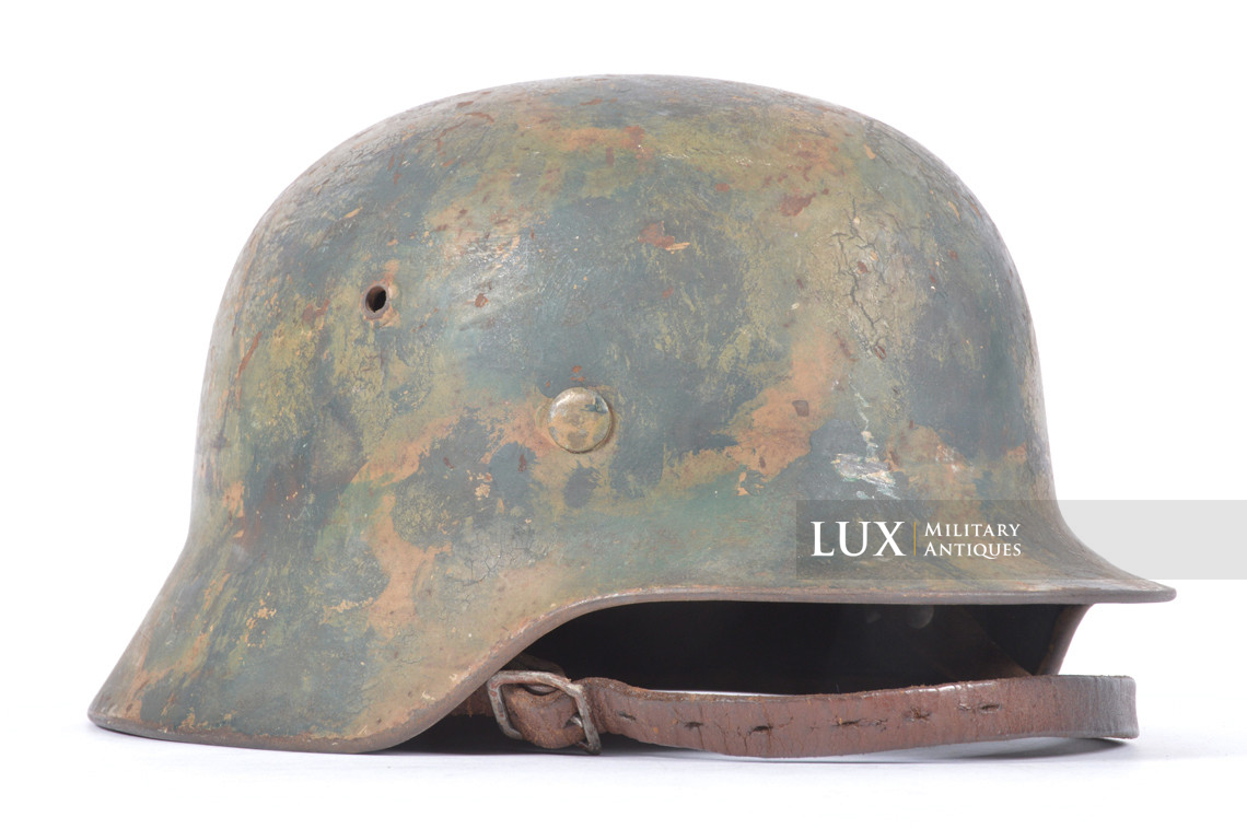 Casque M35 Luftwaffe camouflé trois tons atypique, « SE64 » - photo 10