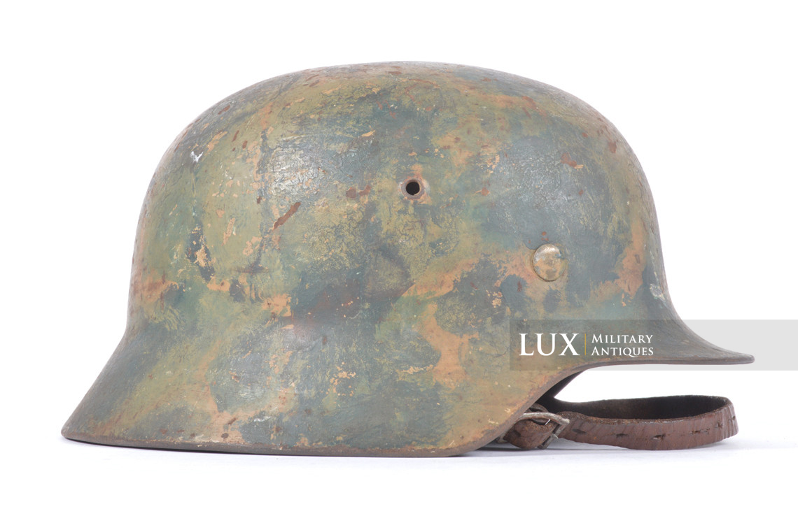 Casque M35 Luftwaffe camouflé trois tons atypique, « SE64 » - photo 10