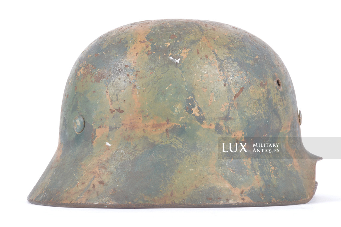 Casque M35 Luftwaffe camouflé trois tons atypique, « SE64 » - photo 12