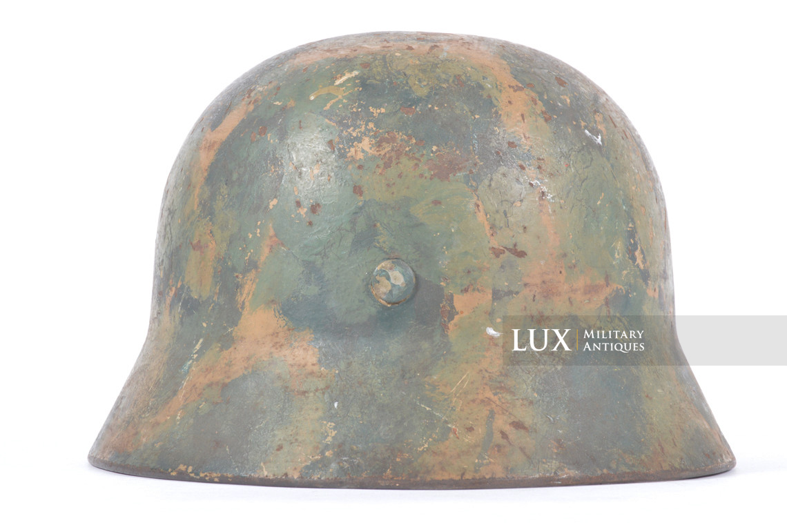 Casque M35 Luftwaffe camouflé trois tons atypique, « SE64 » - photo 12