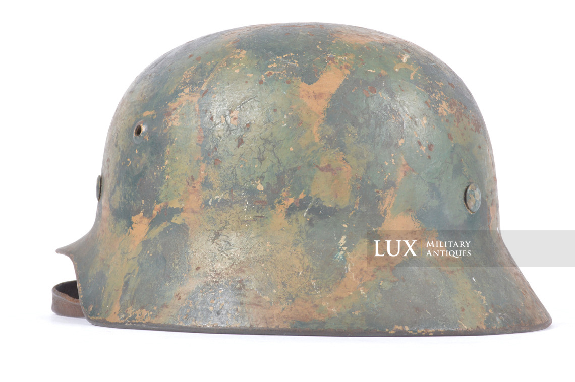 Casque M35 Luftwaffe camouflé trois tons atypique, « SE64 » - photo 14