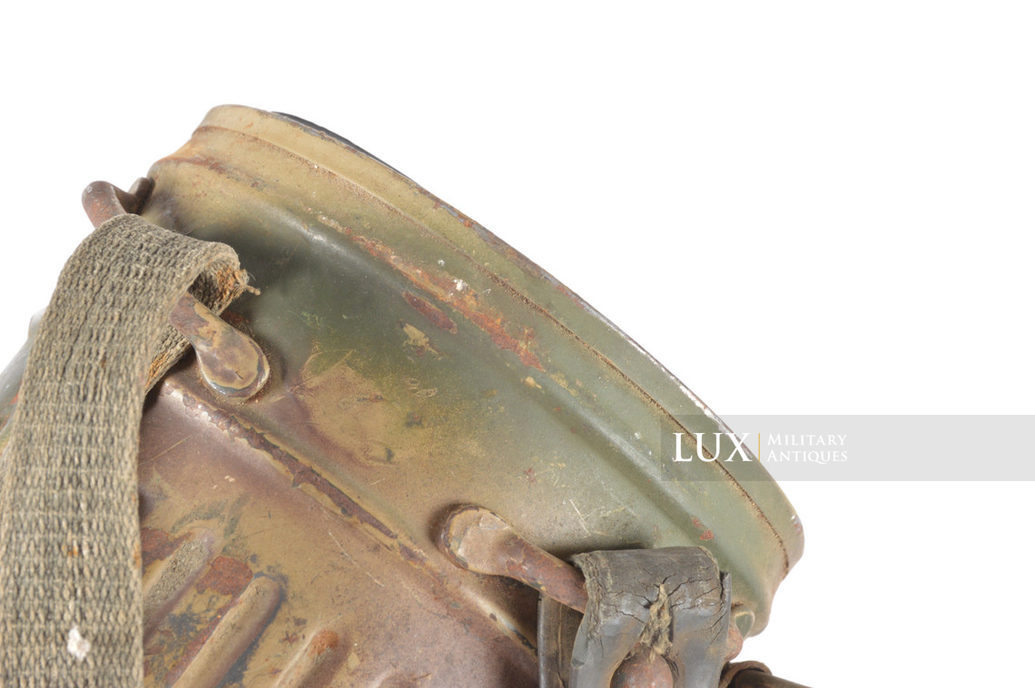 German Normandy camouflage gas mask canister set, « untouched / as-found » - photo 27