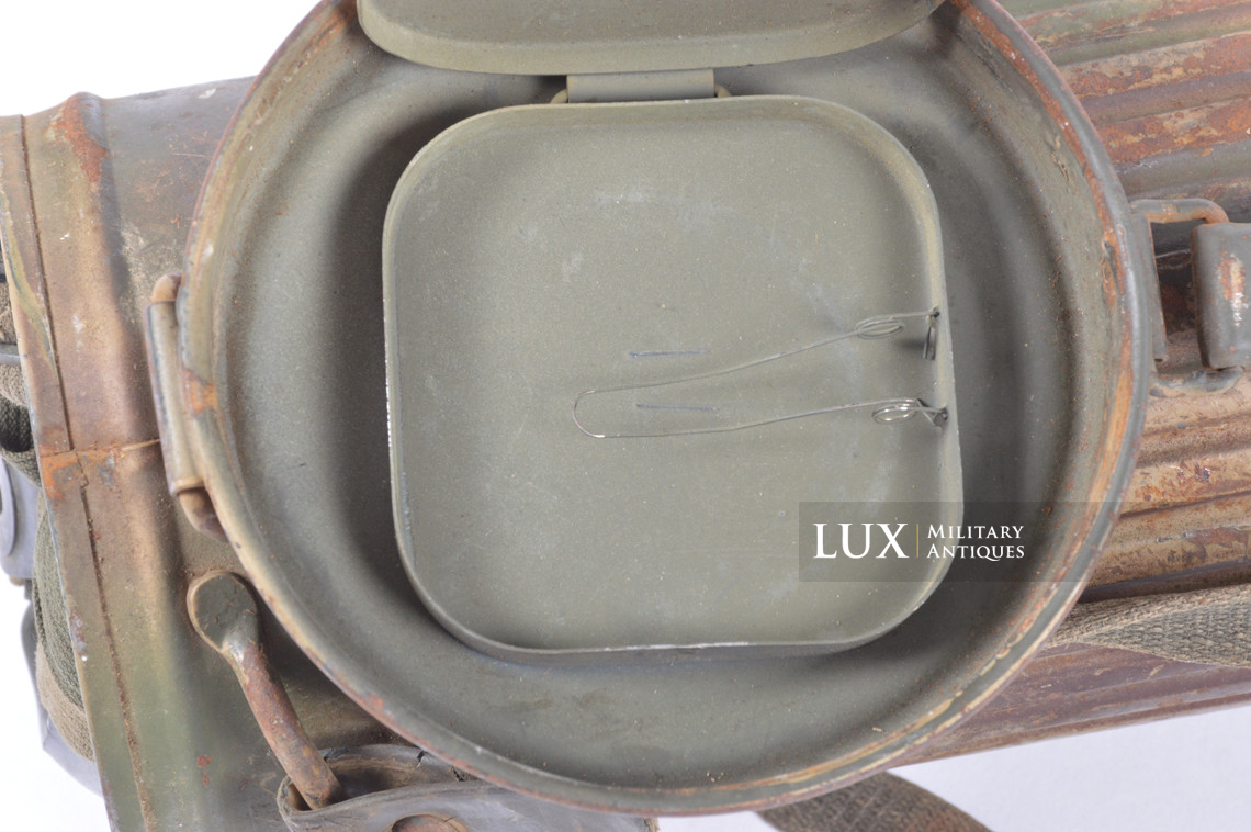 German Normandy camouflage gas mask canister set, « untouched / as-found » - photo 55
