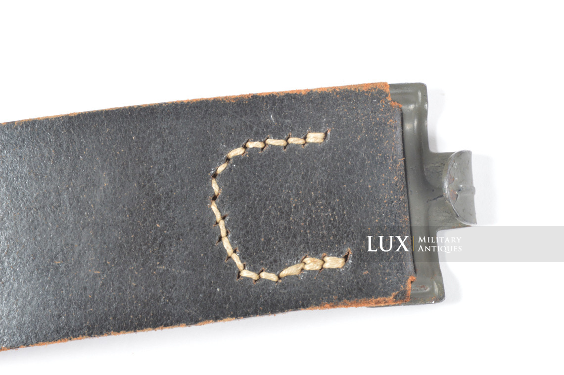 Late-war Heer / Waffen-SS leather belt, « FRANZ BREHME 1943 » - photo 7