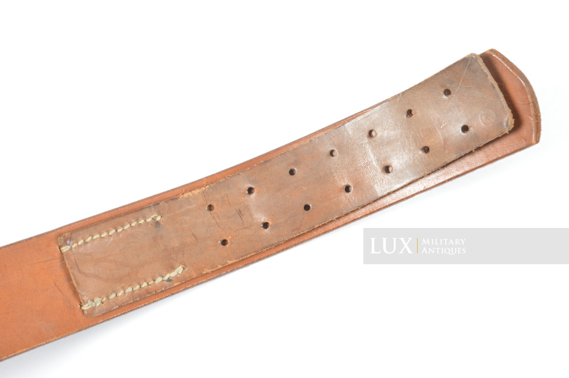 Late-war Heer / Waffen-SS leather belt, « FRANZ BREHME 1943 » - photo 11