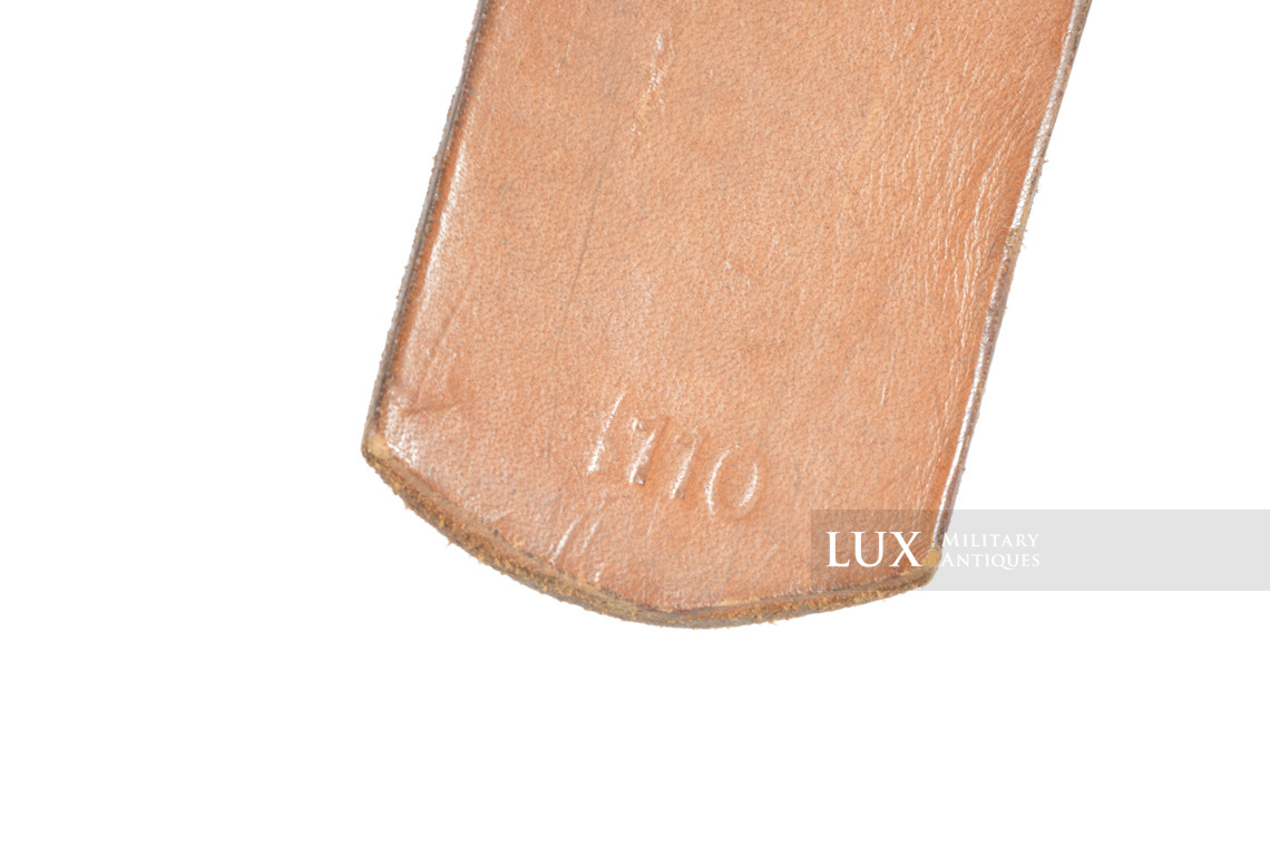 Late-war Heer / Waffen-SS leather belt, « FRANZ BREHME 1943 » - photo 13