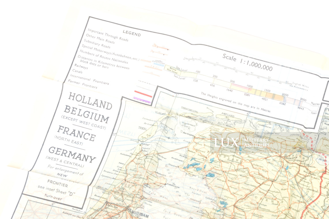 Silk map « Sheet C&D » France Germany Holland Belgium - photo 8