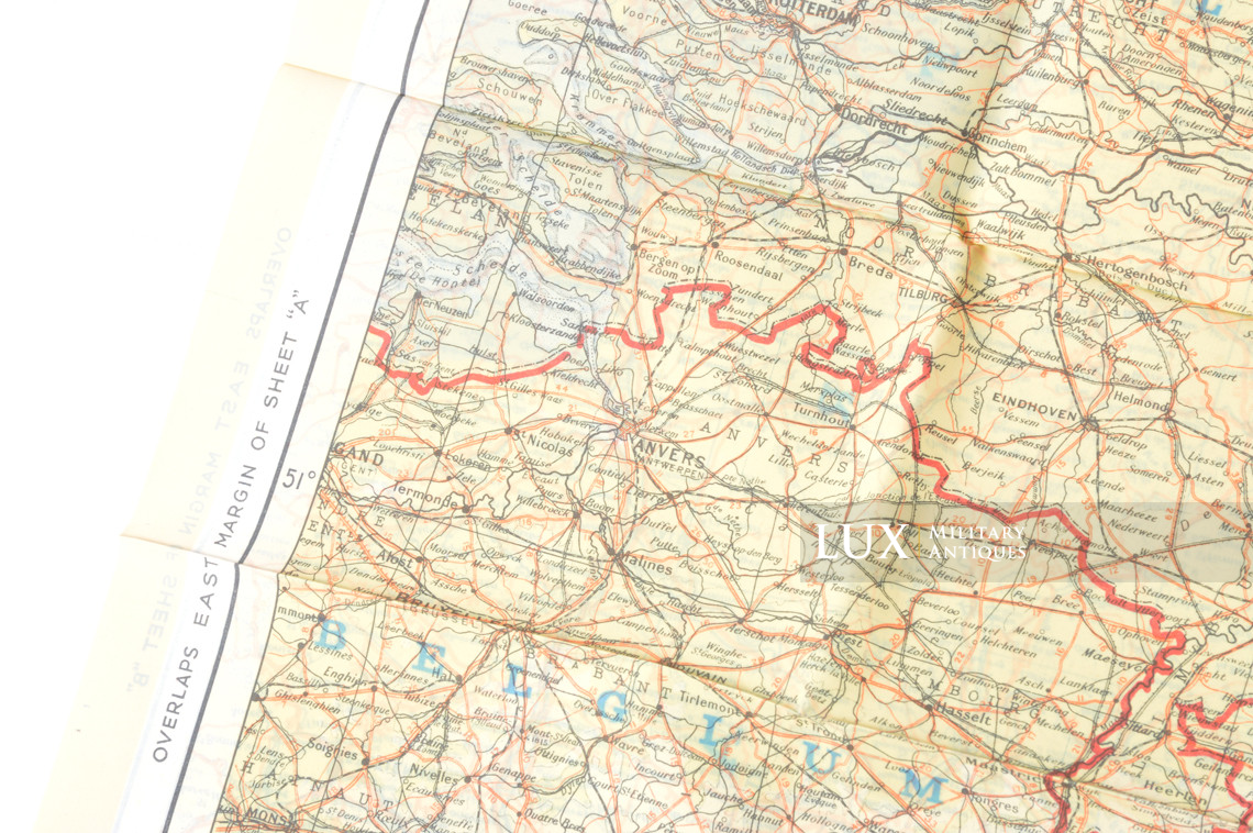 Silk map « Sheet C&D » France Germany Holland Belgium - photo 9