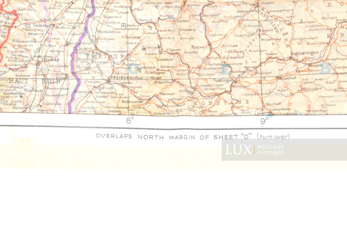 Silk map « Sheet C&D » France Germany Holland Belgium - photo 10