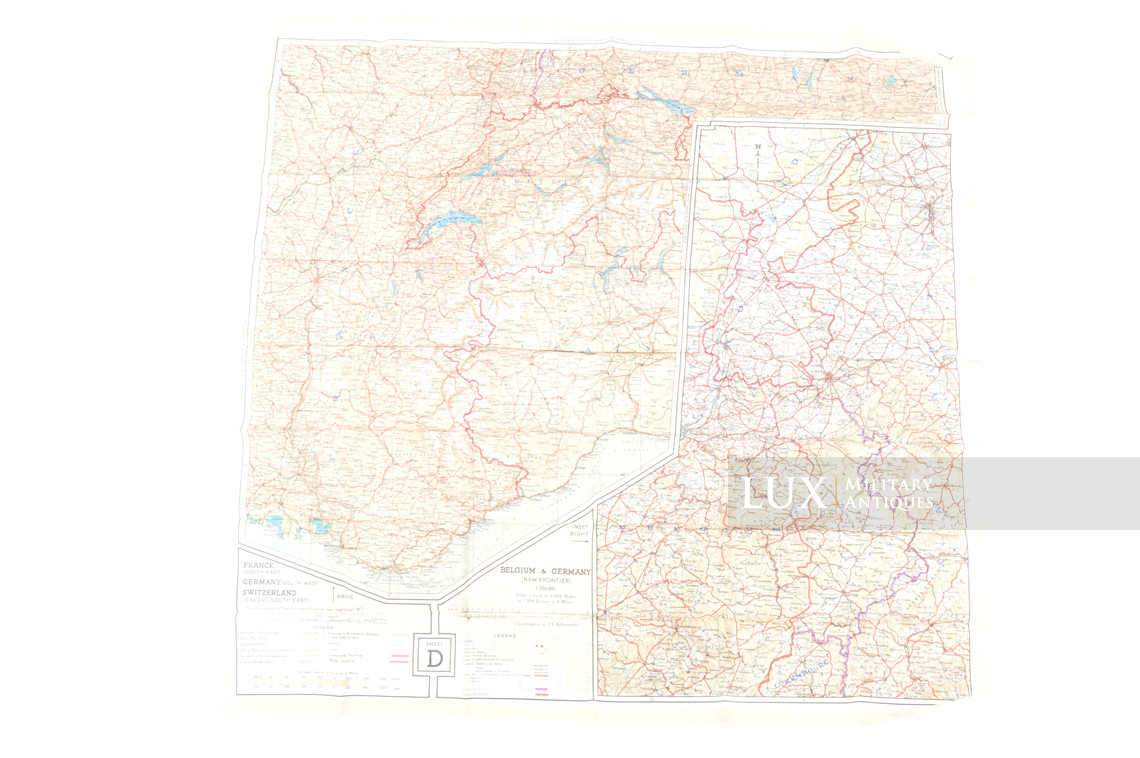 Silk map « Sheet C&D » France Germany Holland Belgium - photo 12
