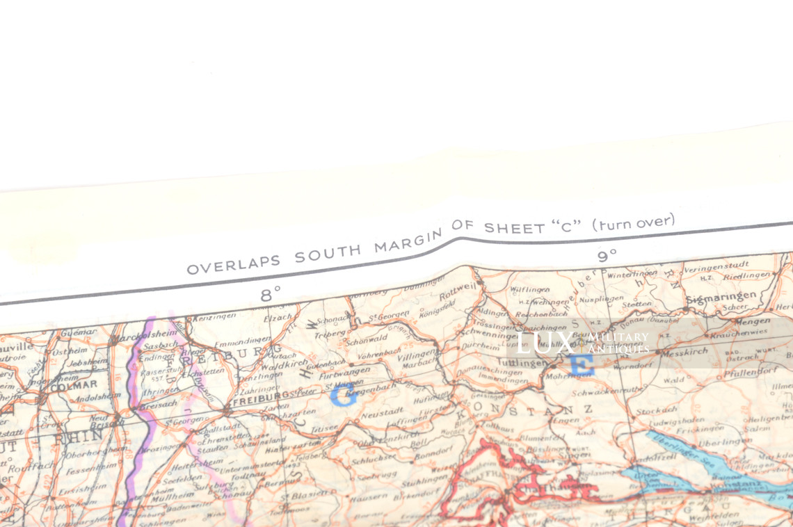 Silk map « Sheet C&D » France Germany Holland Belgium - photo 14