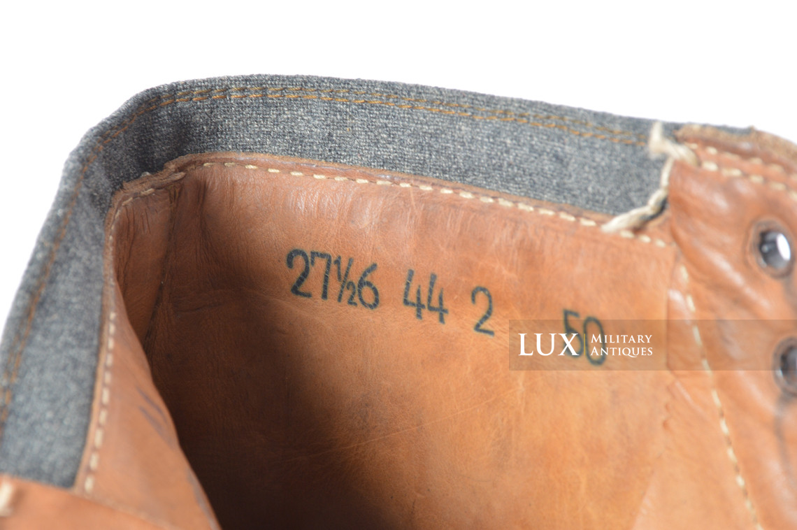 Unissued German mountain trooper's ankle boots, « Gebirgsjäger » - photo 33