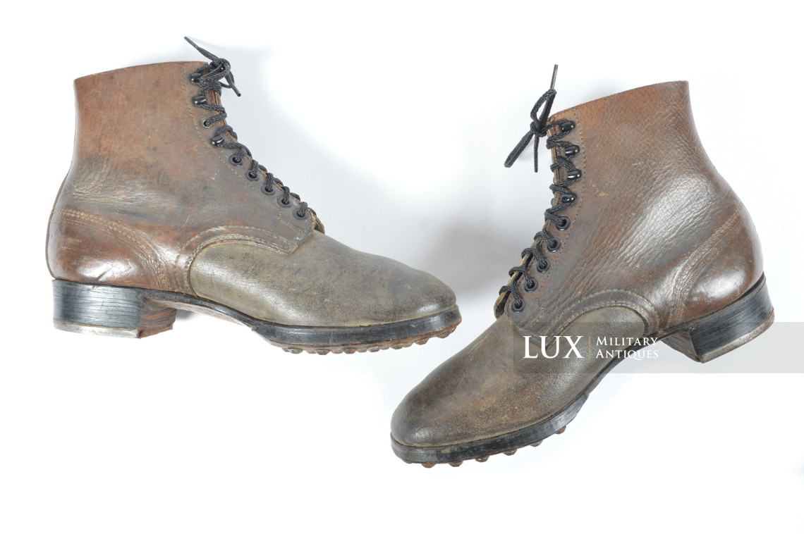 Early-war German low ankle combat boots, « 1941 » - photo 7