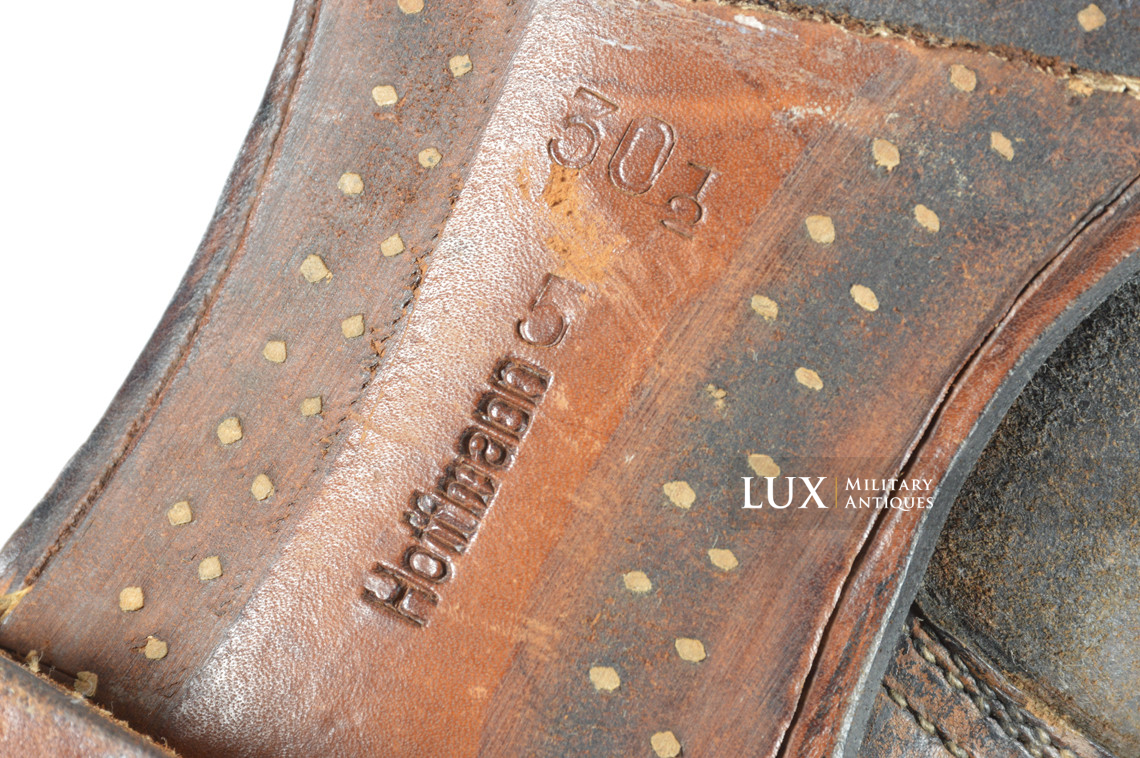 Early-war German low ankle combat boots, « Hoffmann 1941 » - photo 18