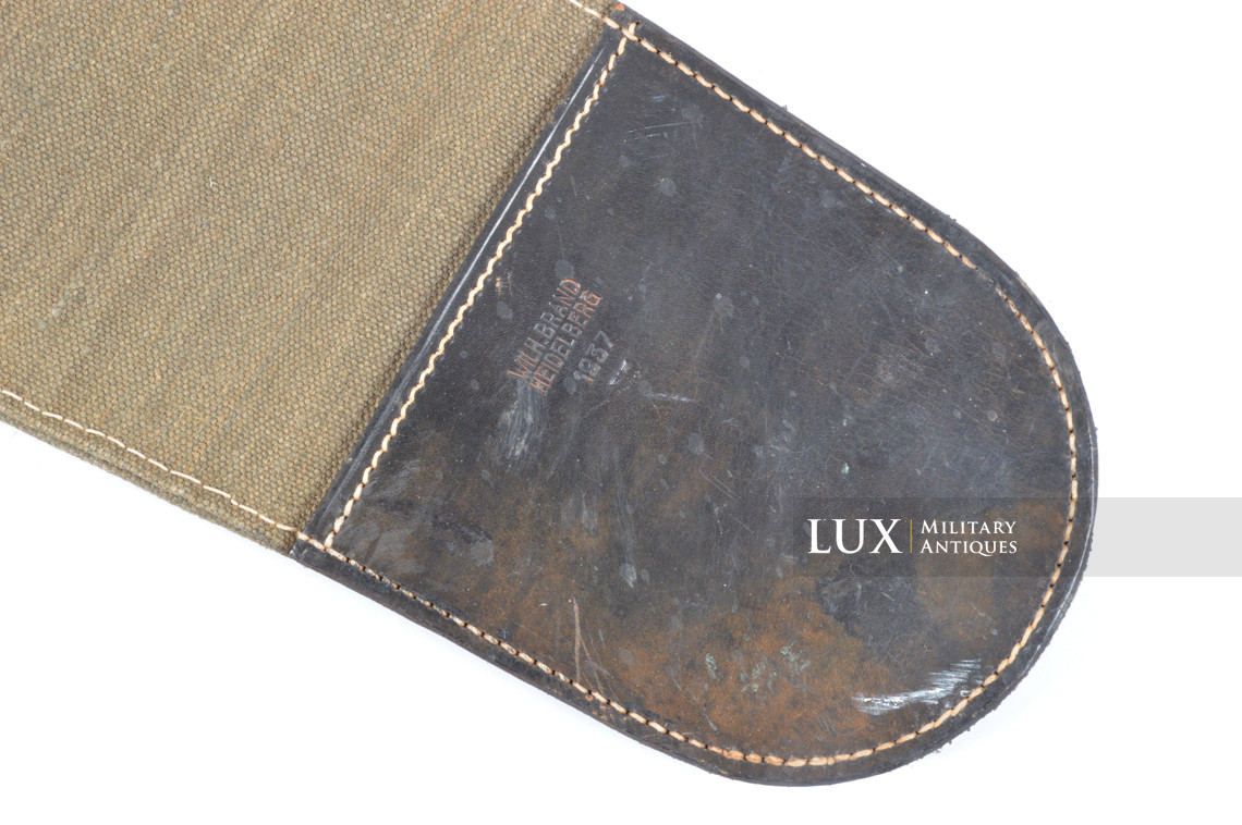 Unissued German combat engineer's long wire cutters web carrying pouch, « 1937 » - photo 9