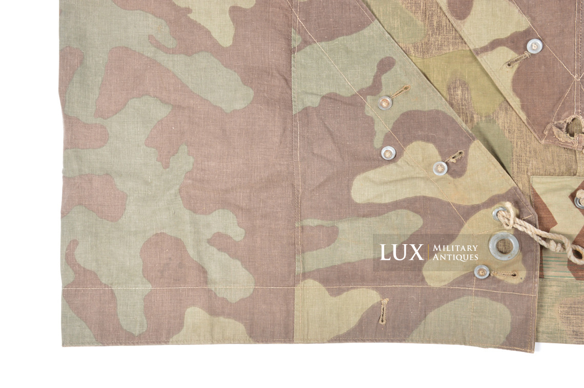 Rare German Heer / Luftwaffe italian / splinter camouflage shelter quarter / poncho, « RBNr » - photo 7