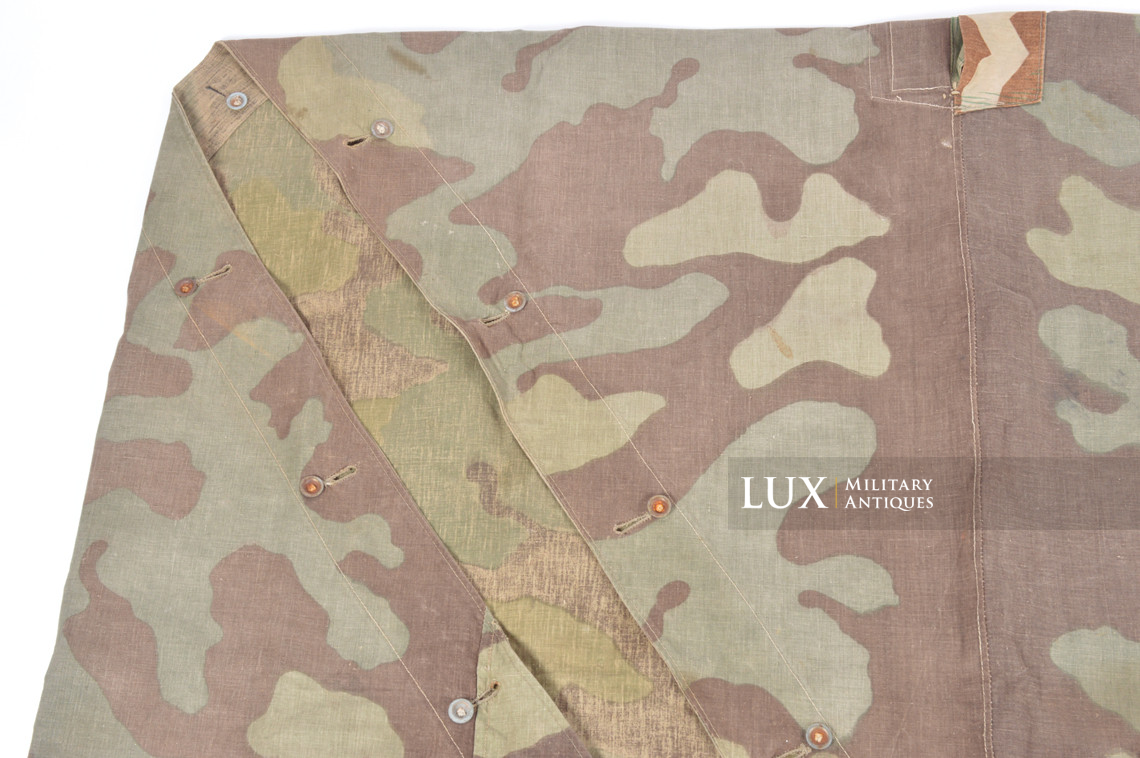 Rare German Heer / Luftwaffe italian / splinter camouflage shelter quarter / poncho, « RBNr » - photo 8