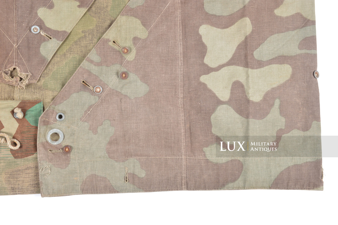Rare German Heer / Luftwaffe italian / splinter camouflage shelter quarter / poncho, « RBNr » - photo 10
