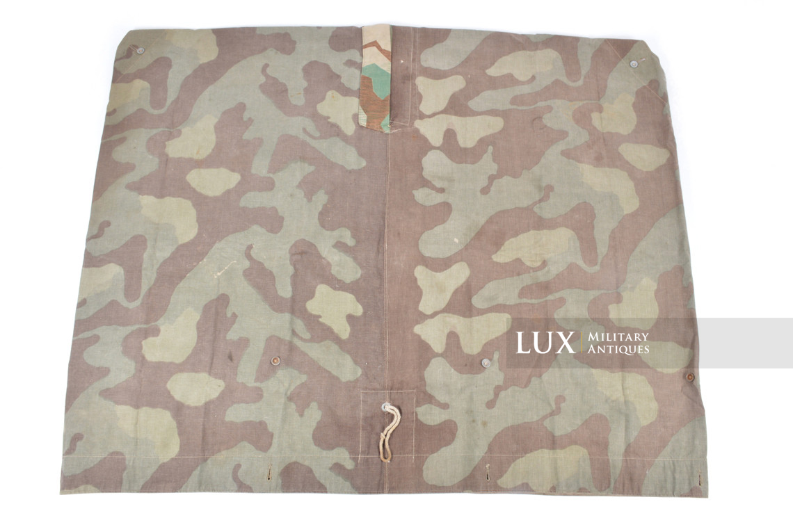 Rare German Heer / Luftwaffe italian / splinter camouflage shelter quarter / poncho, « RBNr » - photo 12