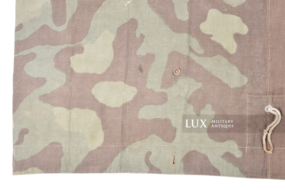 Rare German Heer / Luftwaffe italian / splinter camouflage shelter quarter / poncho, « RBNr » - photo 13
