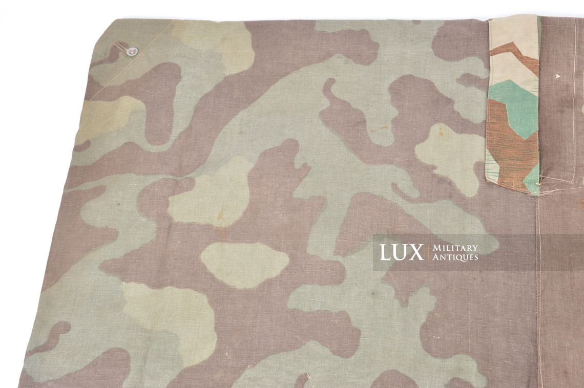 Rare German Heer / Luftwaffe italian / splinter camouflage shelter quarter / poncho, « RBNr » - photo 14