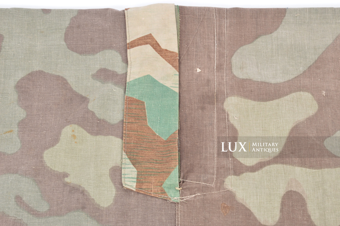 Rare German Heer / Luftwaffe italian / splinter camouflage shelter quarter / poncho, « RBNr » - photo 15