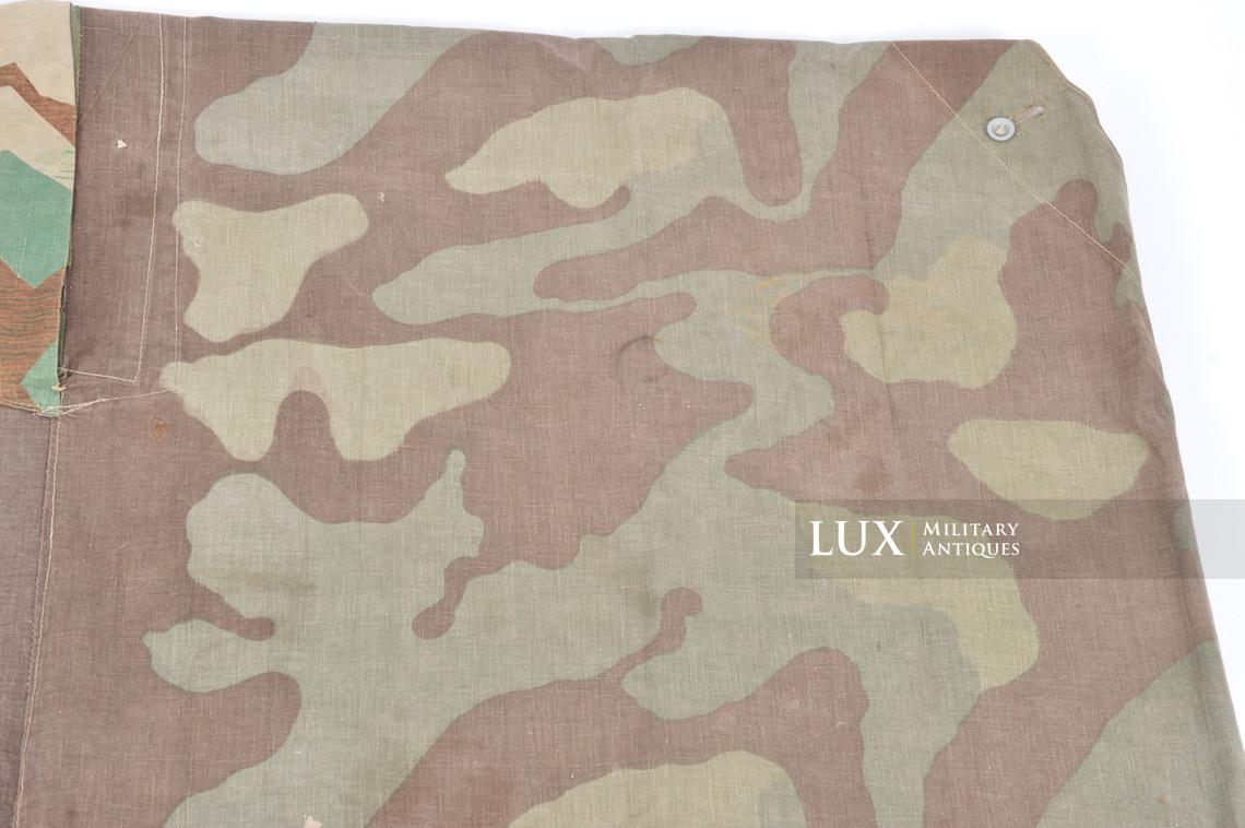 Rare German Heer / Luftwaffe italian / splinter camouflage shelter quarter / poncho, « RBNr » - photo 16