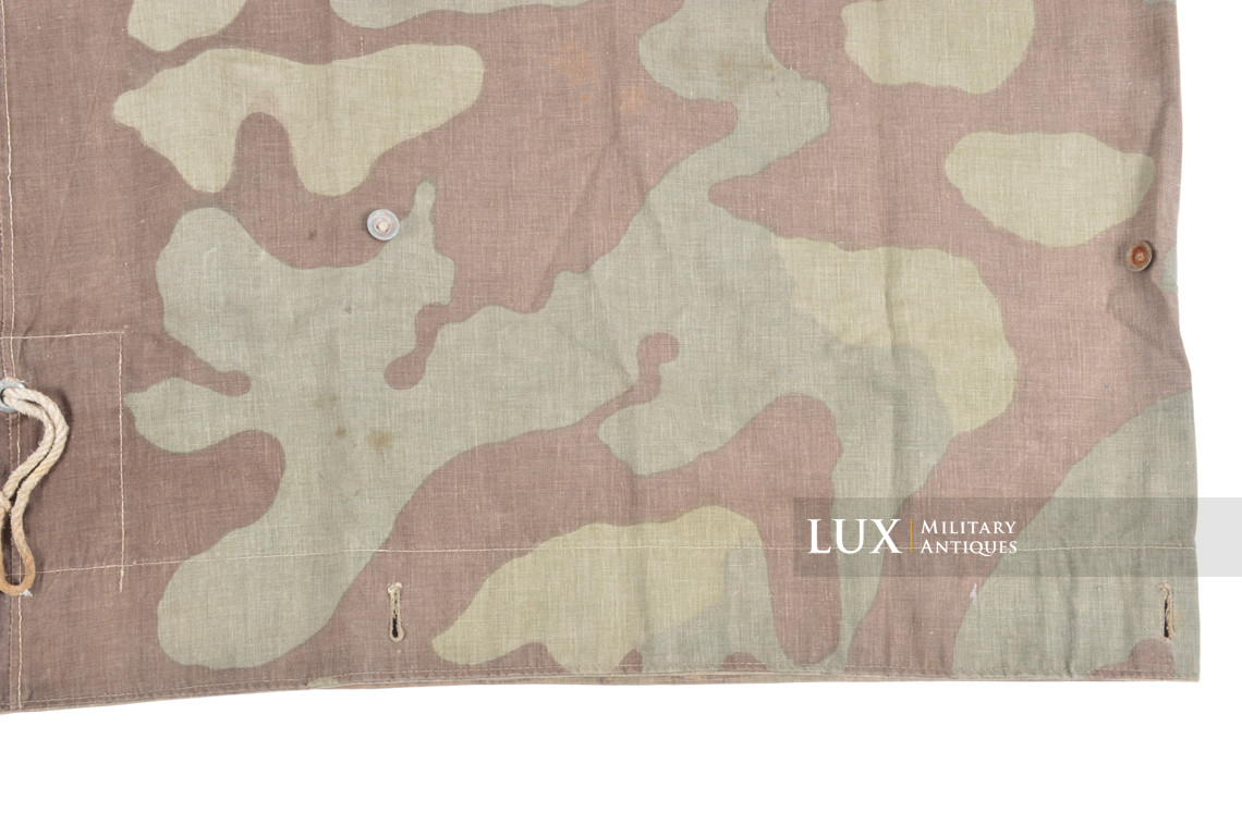 Rare German Heer / Luftwaffe italian / splinter camouflage shelter quarter / poncho, « RBNr » - photo 17
