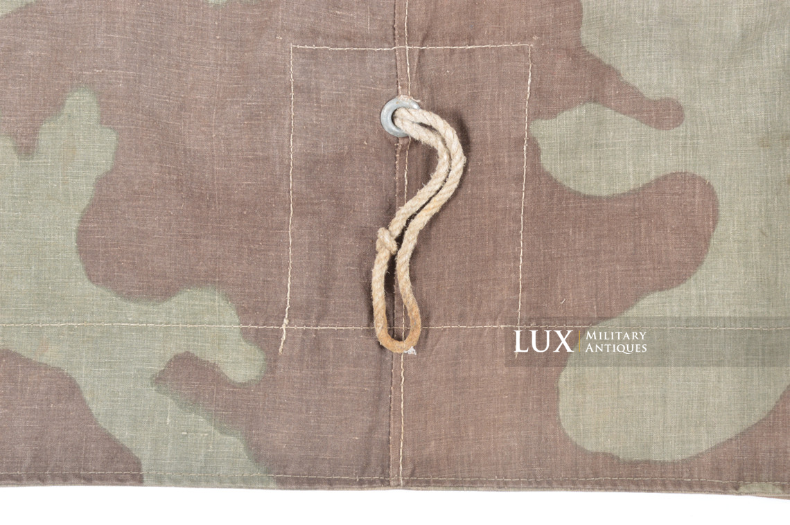 Rare German Heer / Luftwaffe italian / splinter camouflage shelter quarter / poncho, « RBNr » - photo 18