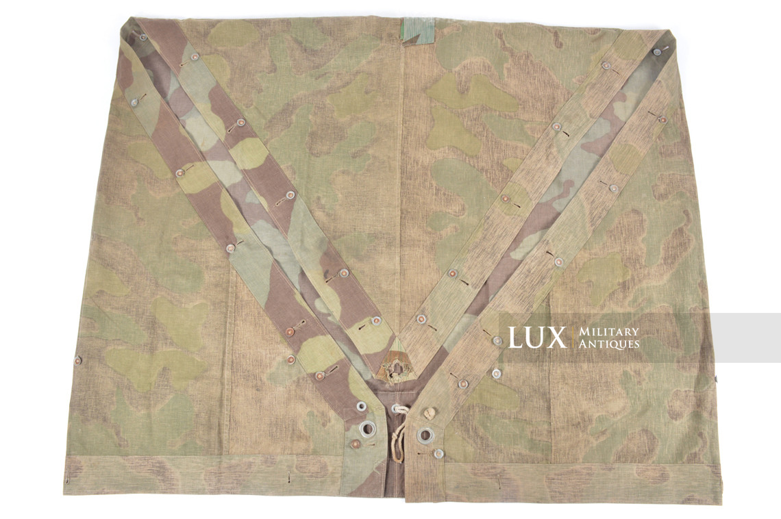 Rare German Heer / Luftwaffe italian / splinter camouflage shelter quarter / poncho, « RBNr » - photo 19