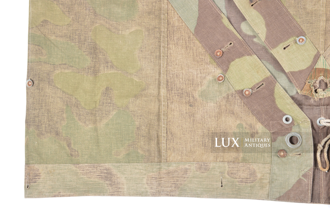 Rare German Heer / Luftwaffe italian / splinter camouflage shelter quarter / poncho, « RBNr » - photo 20